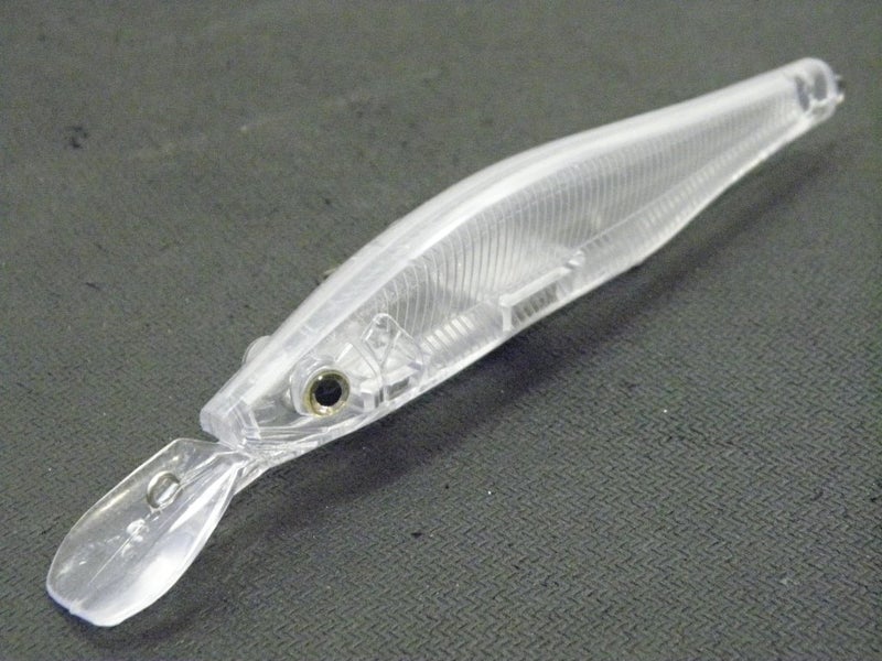 wLure 10 Blank Unpainted Minnow Crankbait Topwater Lipless Jerkbait Fishing Lures (UPM629P10) - Image 3